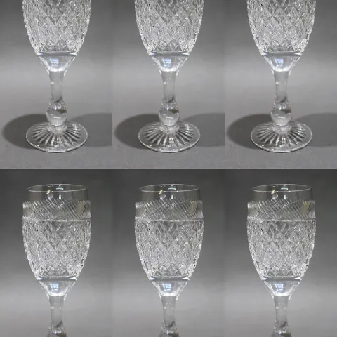 Set of 6 Tudor Crystal