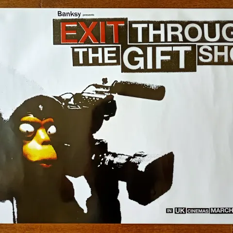 Banksy Official Rare poster 'Exit through the gift shop' 2010 (#0452.01)