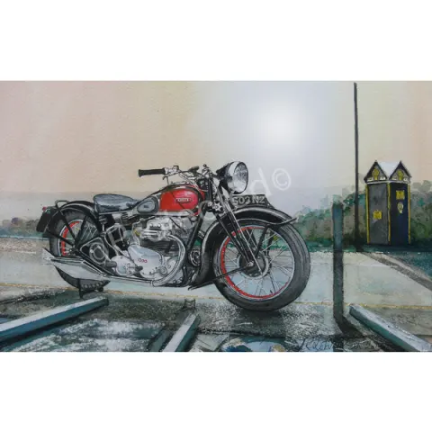 Ariel Square 4 1930s  Iconic British Motorbike Metal Wall Art