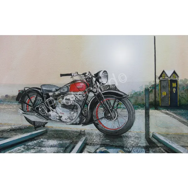 Ariel Square 4 1930s  Iconic British Motorbike Metal Wall Art