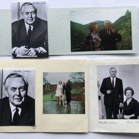 HAROLD WILSON original signatures.