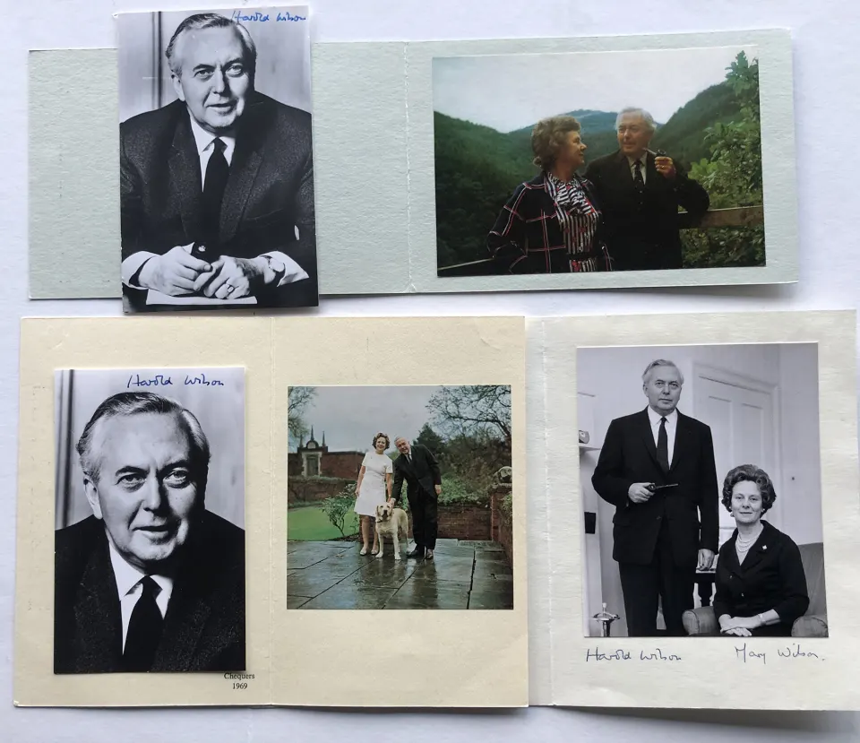 HAROLD WILSON original signatures.