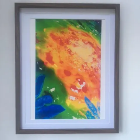 Jamie Reid (1947-23) ‘Untitled’ Abstract Print, Anarchy Moniker Within The Image, 30 x 43cms, 2007