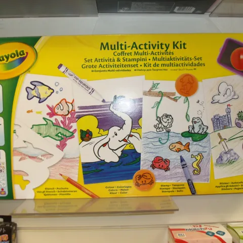 100pcs x Large Crayola craft set multi activity set with crayons , stencils , craft and more