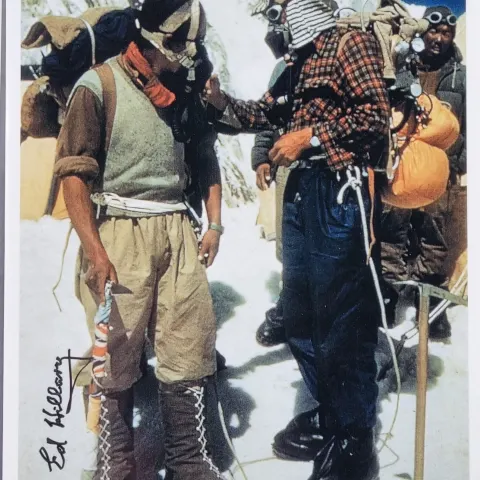 Edmund Hillary Original Signature
