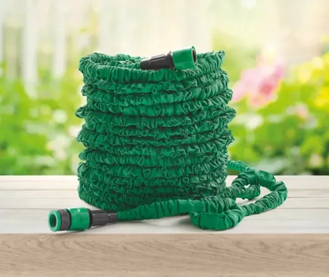 (144/7A)  Lot RRP £100. 5x 30M Expandable Garden Hose With Fittings Green RRP £20 Each.