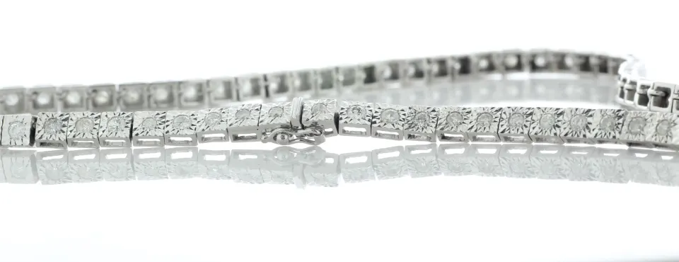 18ct White Gold Diamond Collarette Necklet 5.00 Carats