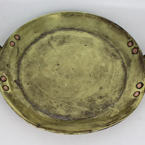 Antique Brass Two Handled Dish