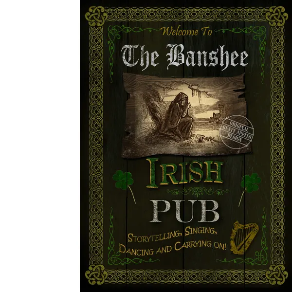 Irish Pub Sign The Banshee Vintage Style Metal Wall Art