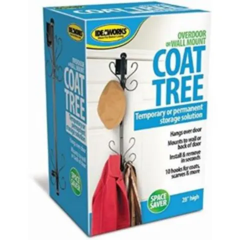 6 x Overdoor Wall, Coat or Hat Rack RRP £16.99 L24b