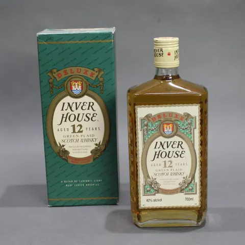Inver House Aged 12 Years Green Plaid Scotch Whisky 1987