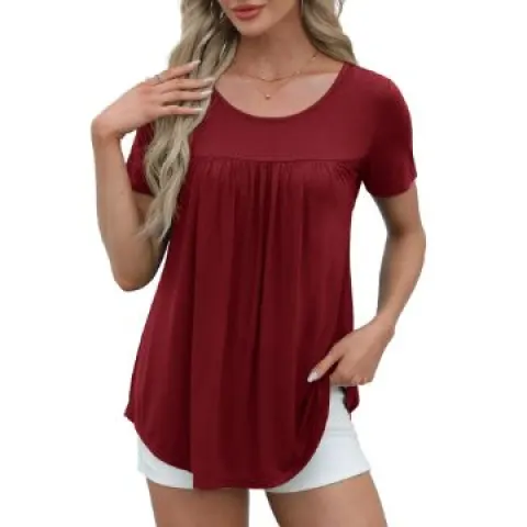 7 x Women's Cotton Tunic Tops T-Shirt Lb21