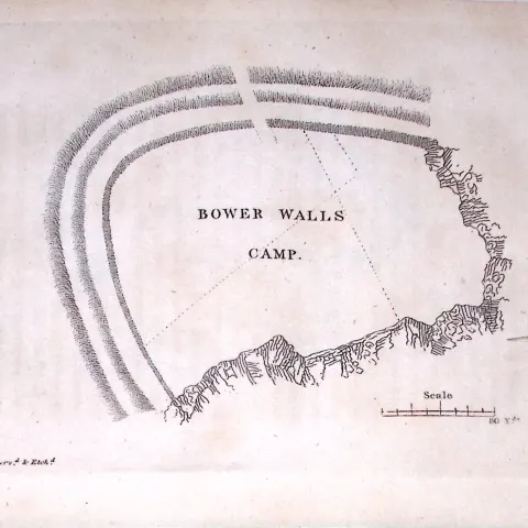 Bower Walls Camp 224 Years-Old Historic and Picturesque Clifton Bristol Print-17.