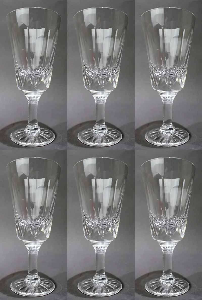 Set of 6 Tudor Crystal "Frobisher" Wine Glasses