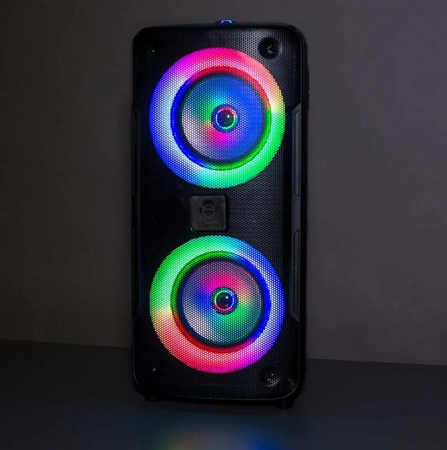 (206/10A) Lot RRP £178. 2x iDance DJX-100 Light-Up Bluetooth Party Speaker RRP £89 Each. (All Units