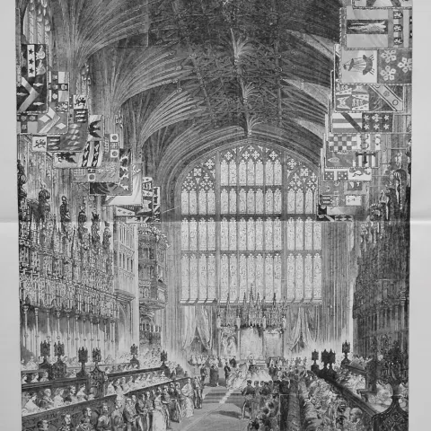 1863 Antique  The wedding of Albert Edward to Princess Alexandra.