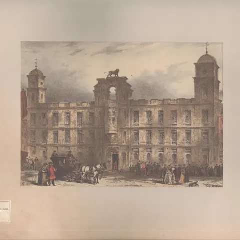 Nortumnberland Strand Antique 1888 Views of London