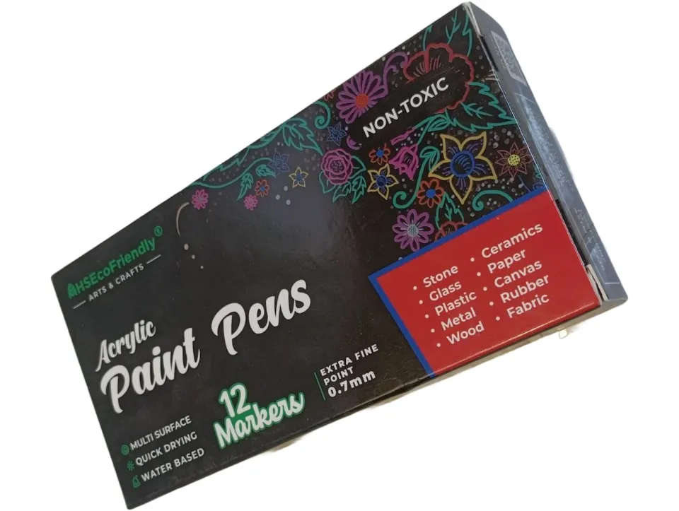10 x Acrylic Paint Pens Set of 12 Colours