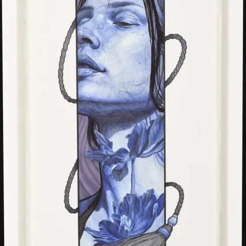 Blue Biro Girl by Mark Worst