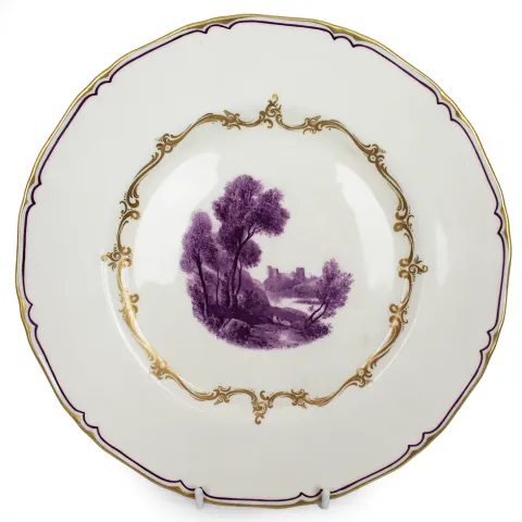 Royal Worcester The Chamberlain Cabinet Plate 1950