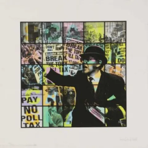 Ben Eine (b.1970) ‘SCANDAL’ signed & dated in coloured pencil 'BEN EINE-2009' numbered 44/50