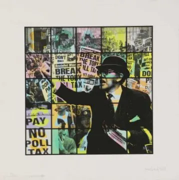 Ben Eine (b.1970) ‘SCANDAL’ signed & dated in coloured pencil 'BEN EINE-2009' numbered 44/50
