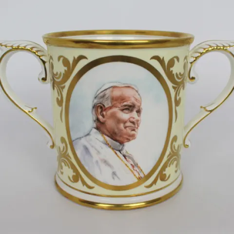 Royal Worcester Two Handled Pope John Paul Loving Cup