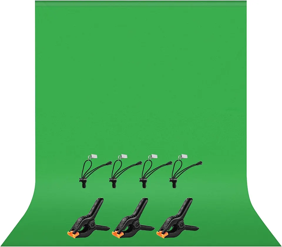 Green Photography Backdrop Kits with Clamps L17