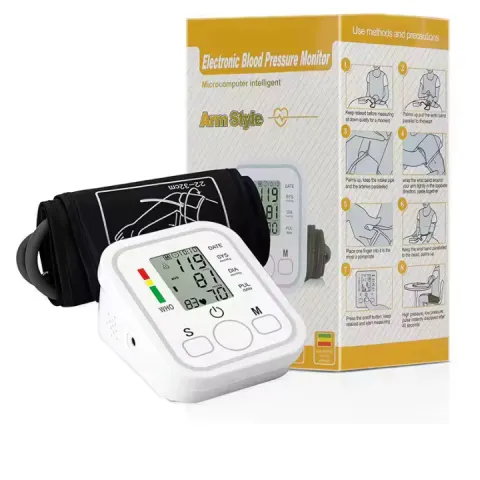 Upper Arm Automatic Blood Pressure Monitor Digital BP Sphygmomanometer With Accurate Arterial Measur