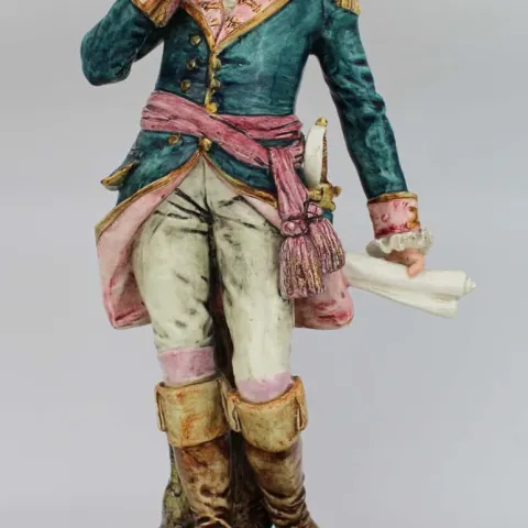 Early 20th c. Austrian Porcelain Military Officer