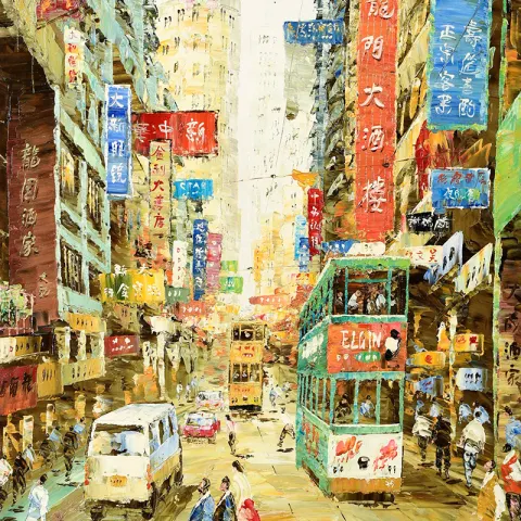 Hong Kong Scene Original Painting