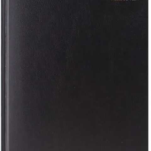 100 X Premium Quality A5 Week to View Black Diary 2022 Front Padded and Gilt Edge
