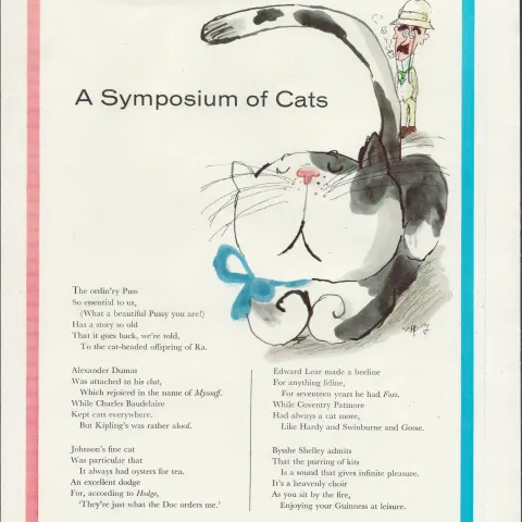 Original 1960 Guinness Pet PrintThis Print Is Over 60 Years Old And Is Not A Modern Copy.Approx Size
