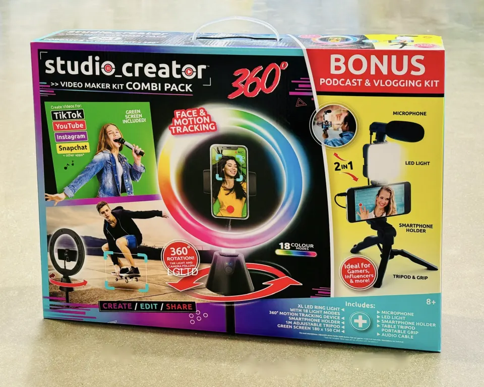 Studio Creator 360 Video Maker Kit Combi Pack New Sealed Box