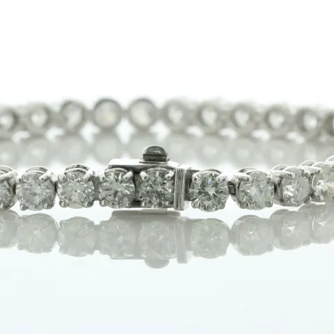 18ct White Gold Tennis Diamond Bracelet 13.20 Carats