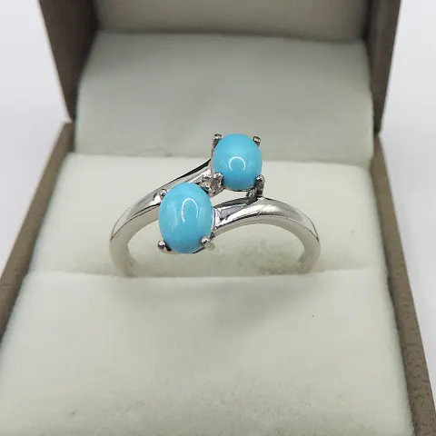 Sterling Silver Turquoise Ring New With Gift Pouch