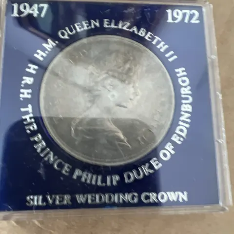 Silver wedding crown