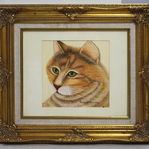 Original Artwork by Pamela Kierney Set in Gilt Frame