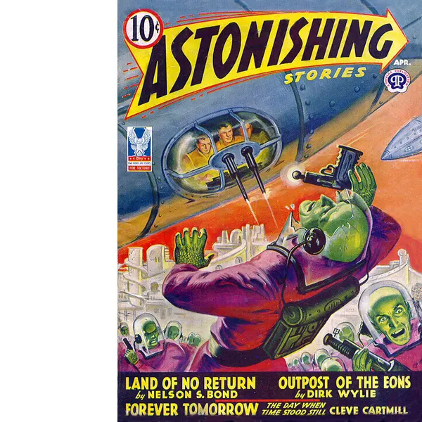 1940’s/50’s Sci-Fi Comic Cover Large Metal Wall Art-5