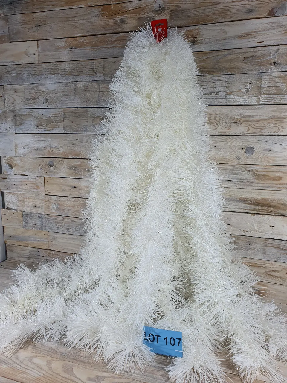 5 x 2m Lengths of Quality Chunky White Tinsel