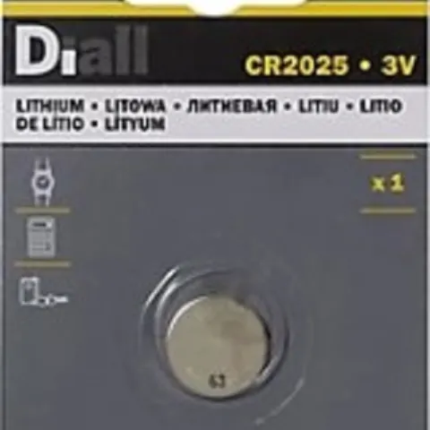 50 x Diall 3v Cr2025 Lithium Batteries - RRP 2.98 ea