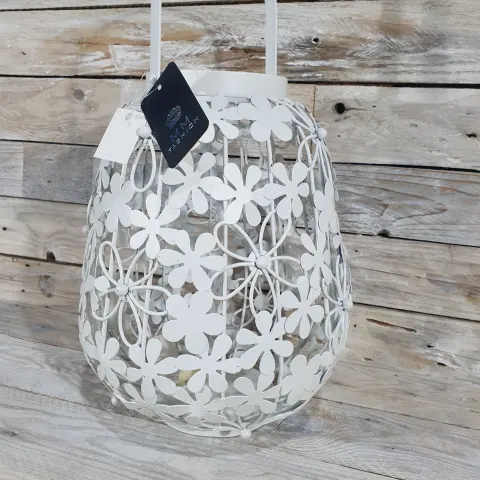 Decorative metal birdcage, candle holder. Pot 23cm, with handle 37cm