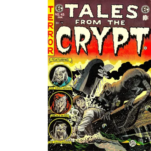 Tales Of The Crypt   1940’s/50’s  Horror Cover Metal Wall Art-20
