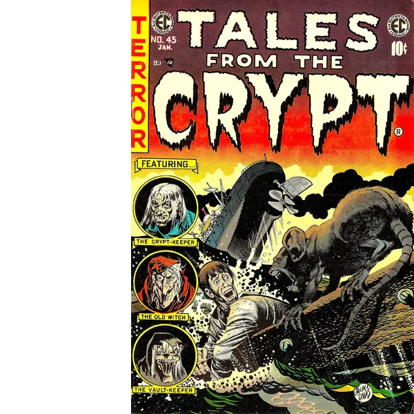 Tales Of The Crypt   1940’s/50’s  Horror Cover Metal Wall Art-20