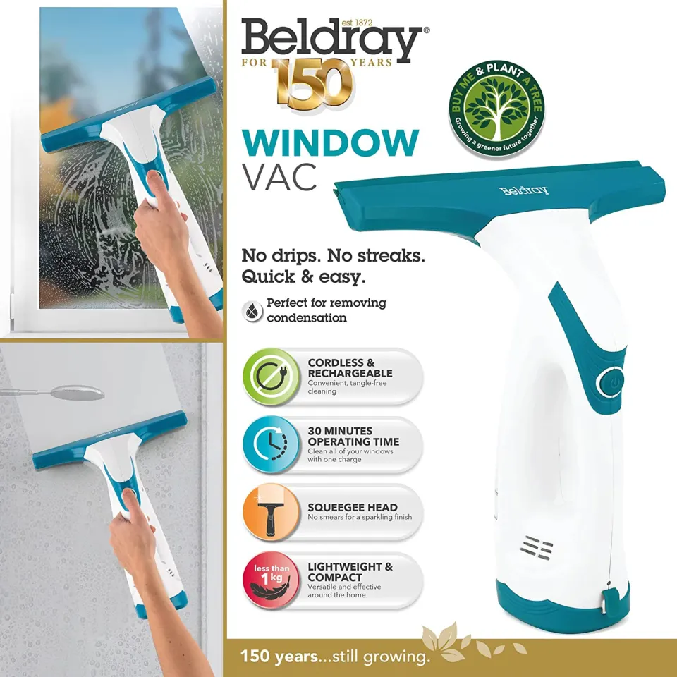 Beldray 10w 60ml Cordless Rechargeable Lightweight Window Vacuum Cleaners RRP 42.00