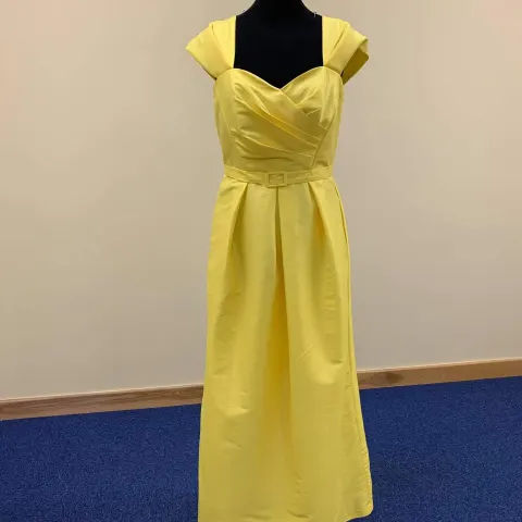 Yellow designer dress.  Small size