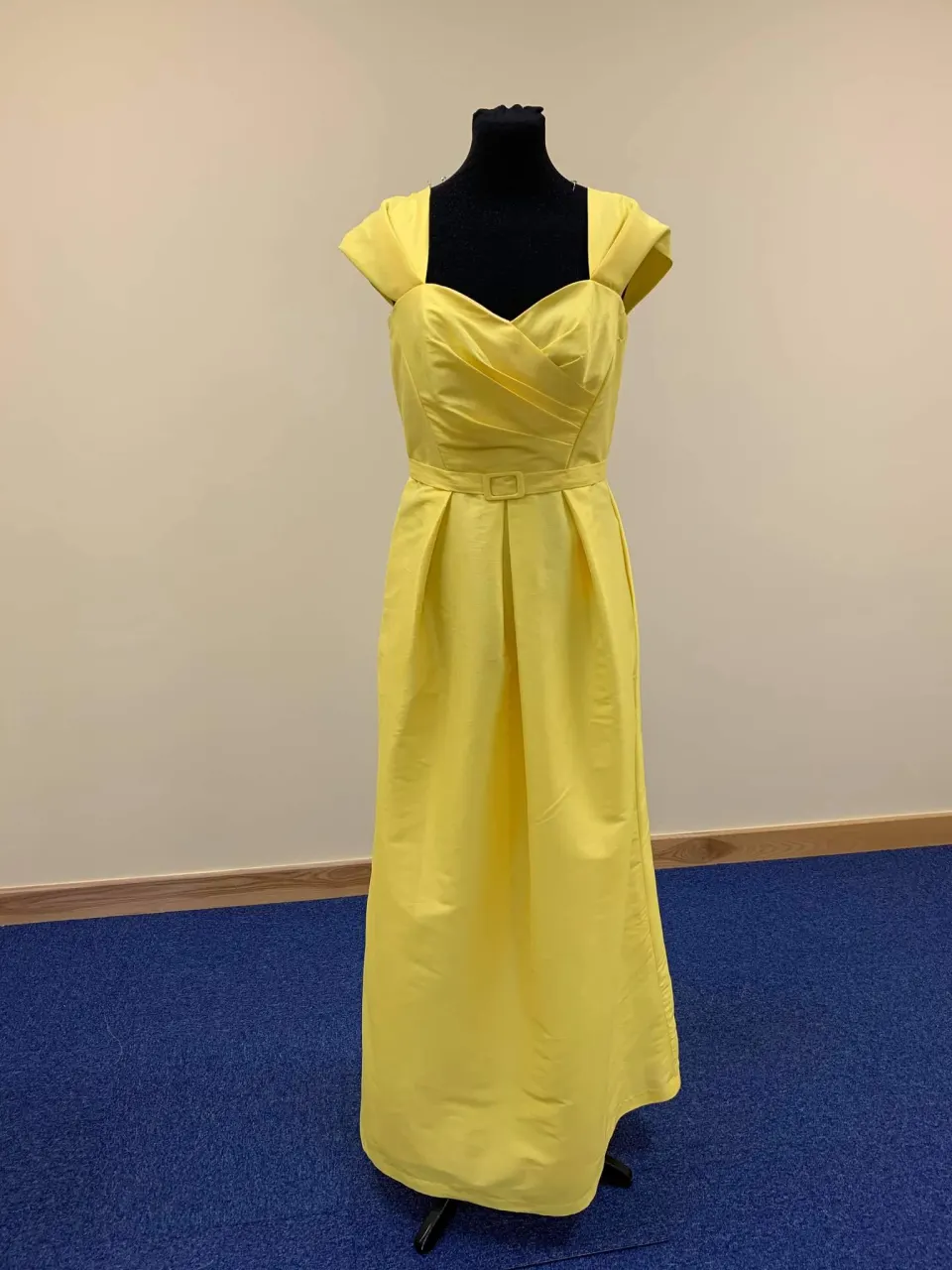 Yellow designer dress.  Small size