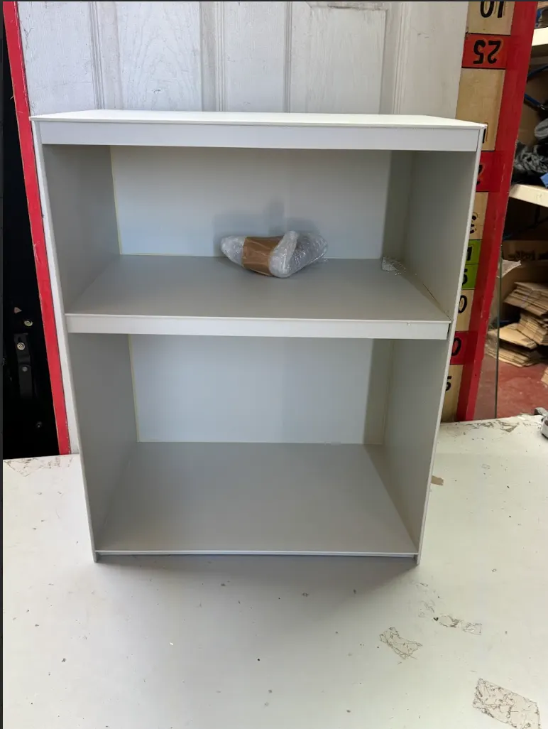 Modular insert 2 Shelf Office Storage Grey. New Tatty Open Box RRP 103 Euro