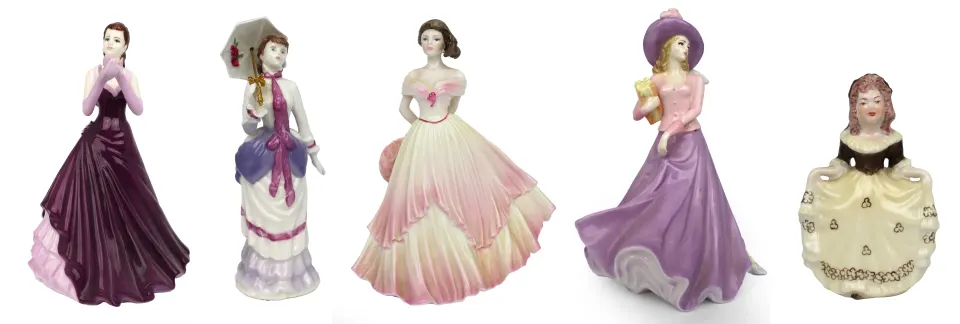 Set of 5 Coalport Figurines