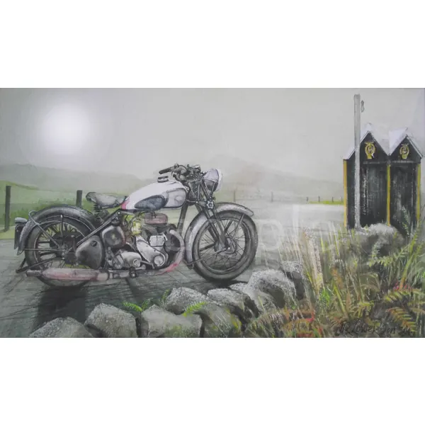 BSA M21 1950's  Iconic Motorbike Metal Wall Art